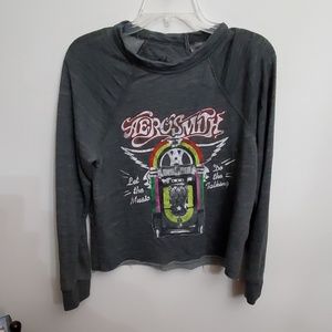 Aerosmith Cropped Pullover